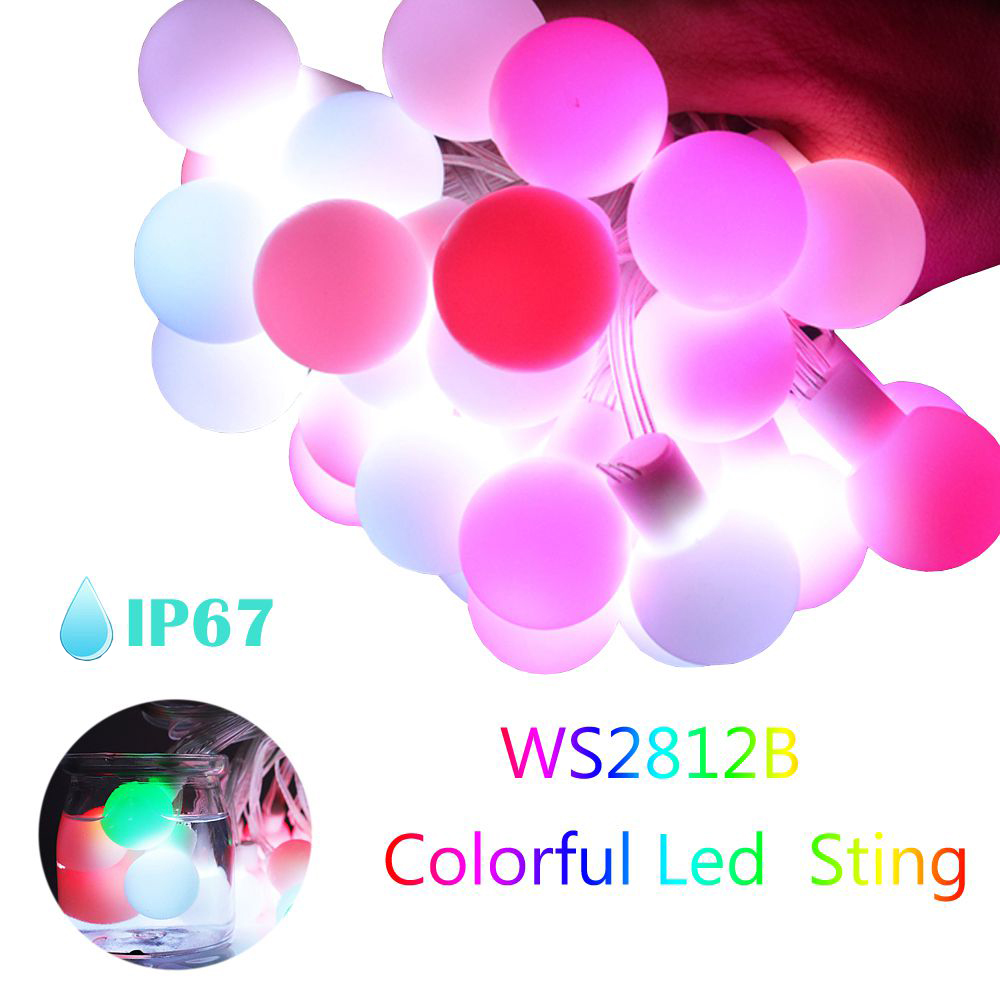 WS2812b LED Round Ball String  - Decor Lighting Address recension och pris