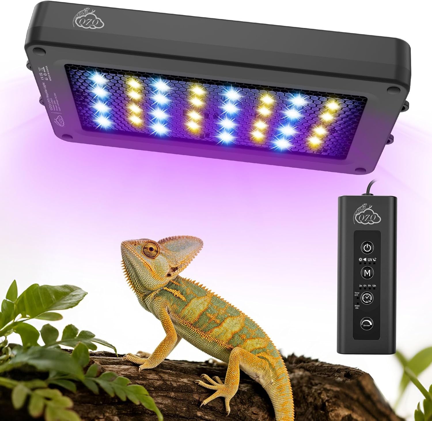 24W LED UVA UVB Reptile Lamp w - Gecko Lighting & Decor recension och pris