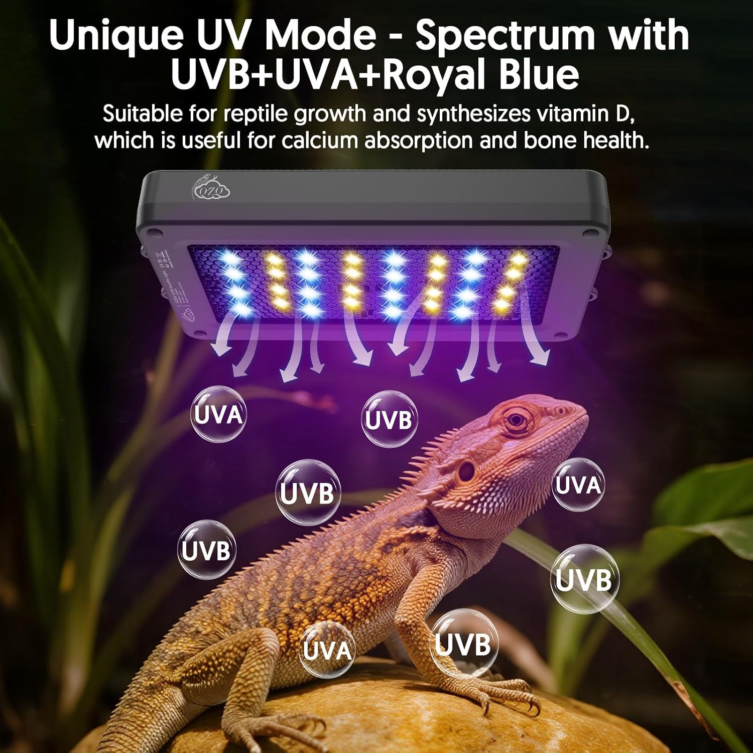 24W LED UVA UVB Reptile Lamp w - Gecko Lighting & Decor recension och pris