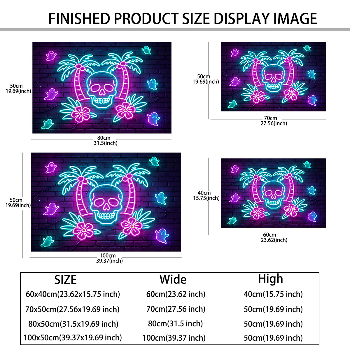 Neon Light Wall Sticker Palm T - Wall Decor Lighting Tree recension och pris