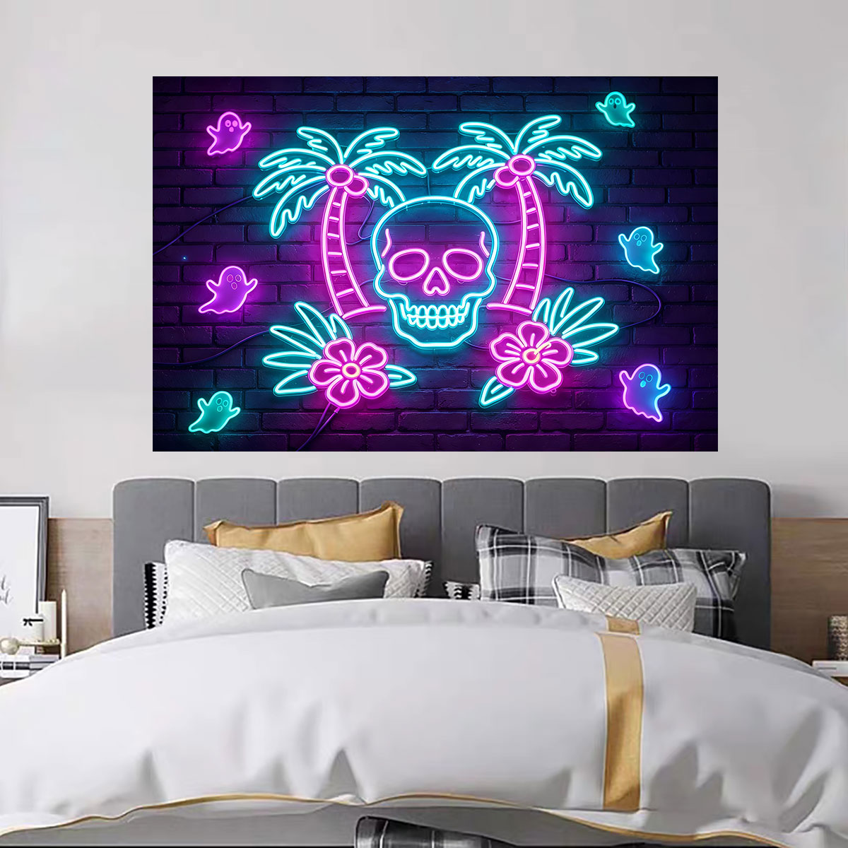 Neon Light Wall Sticker Palm T - Wall Decor Lighting Tree recension och pris