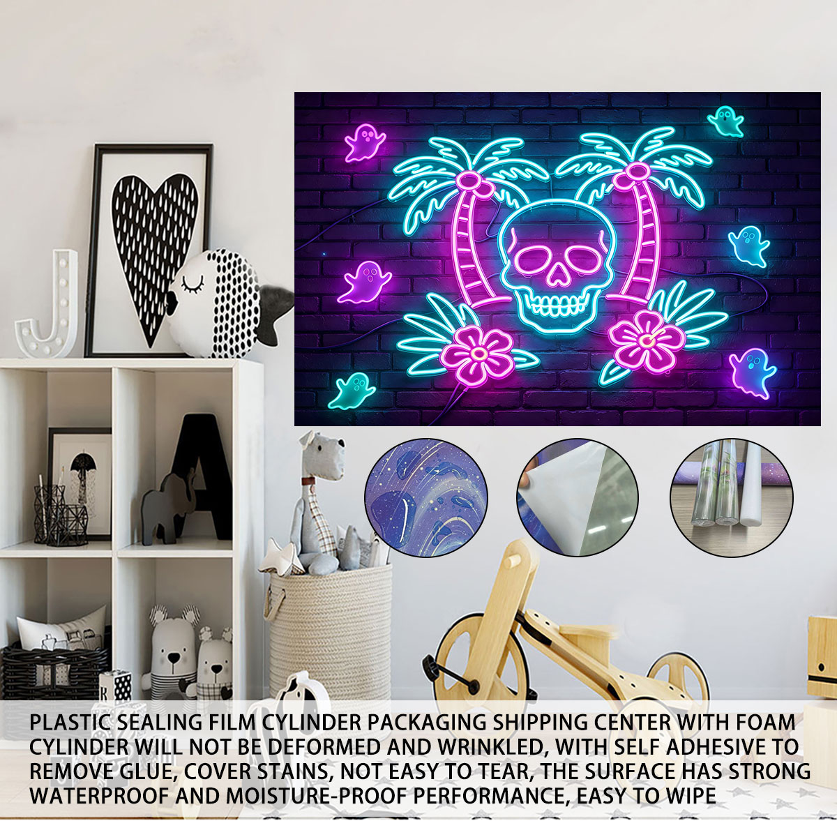 Neon Light Wall Sticker Palm T - Wall Decor Lighting Tree recension och pris