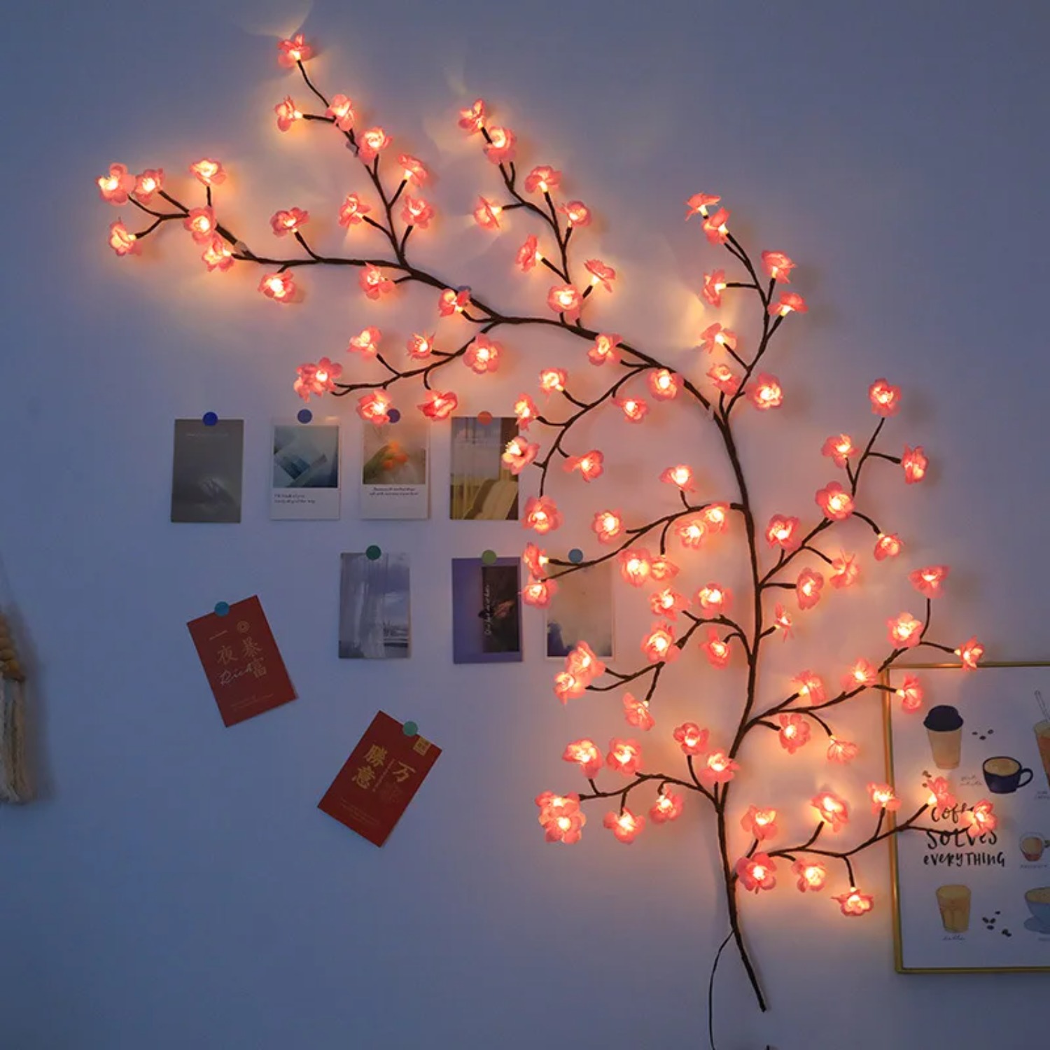1.8M Cherry LED Tree Branch Li - Wall Decor Lighting Tree recension och pris
