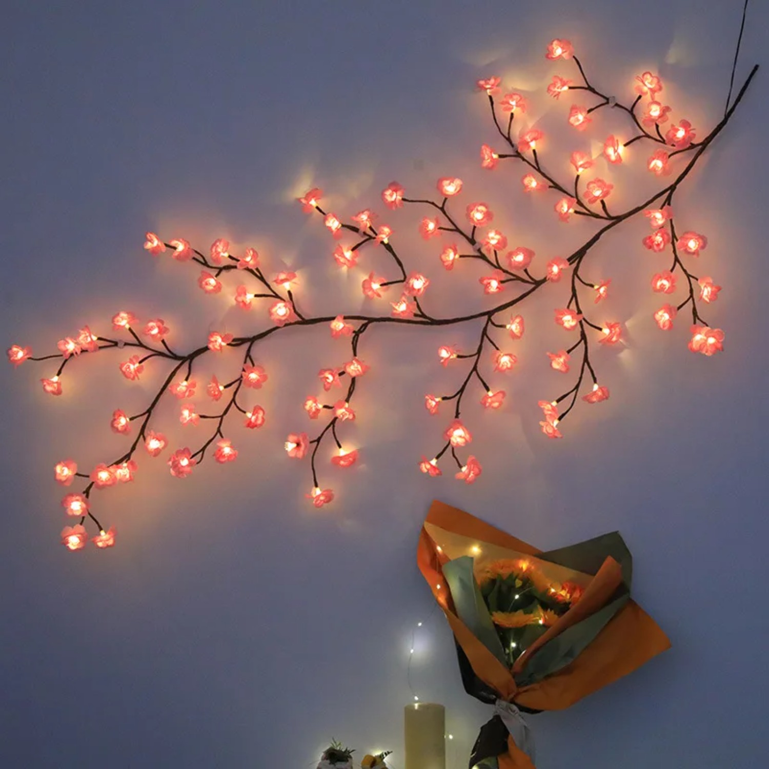 1.8M Cherry LED Tree Branch Li - Wall Decor Lighting Tree recension och pris