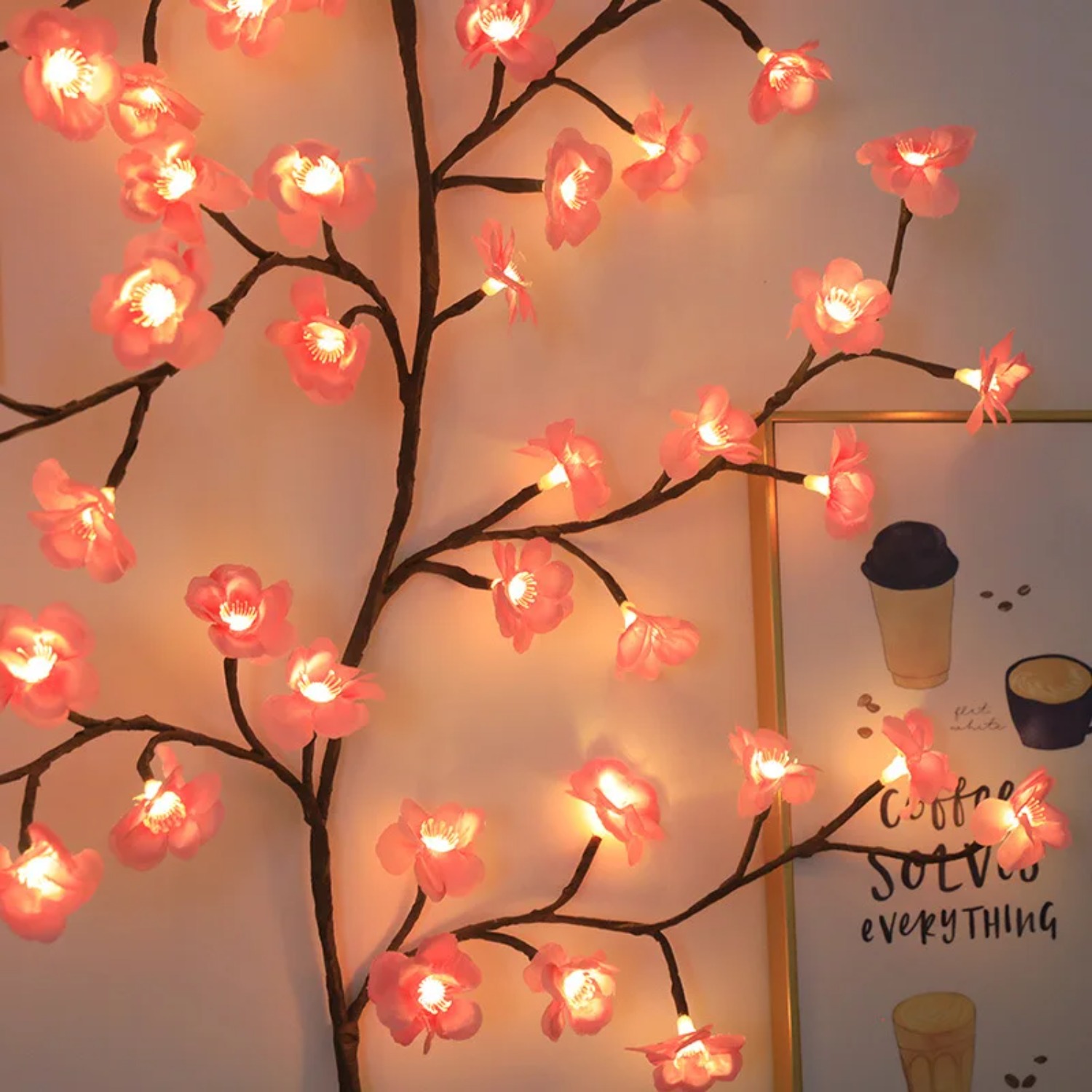 1.8M Cherry LED Tree Branch Li - Wall Decor Lighting Tree recension och pris