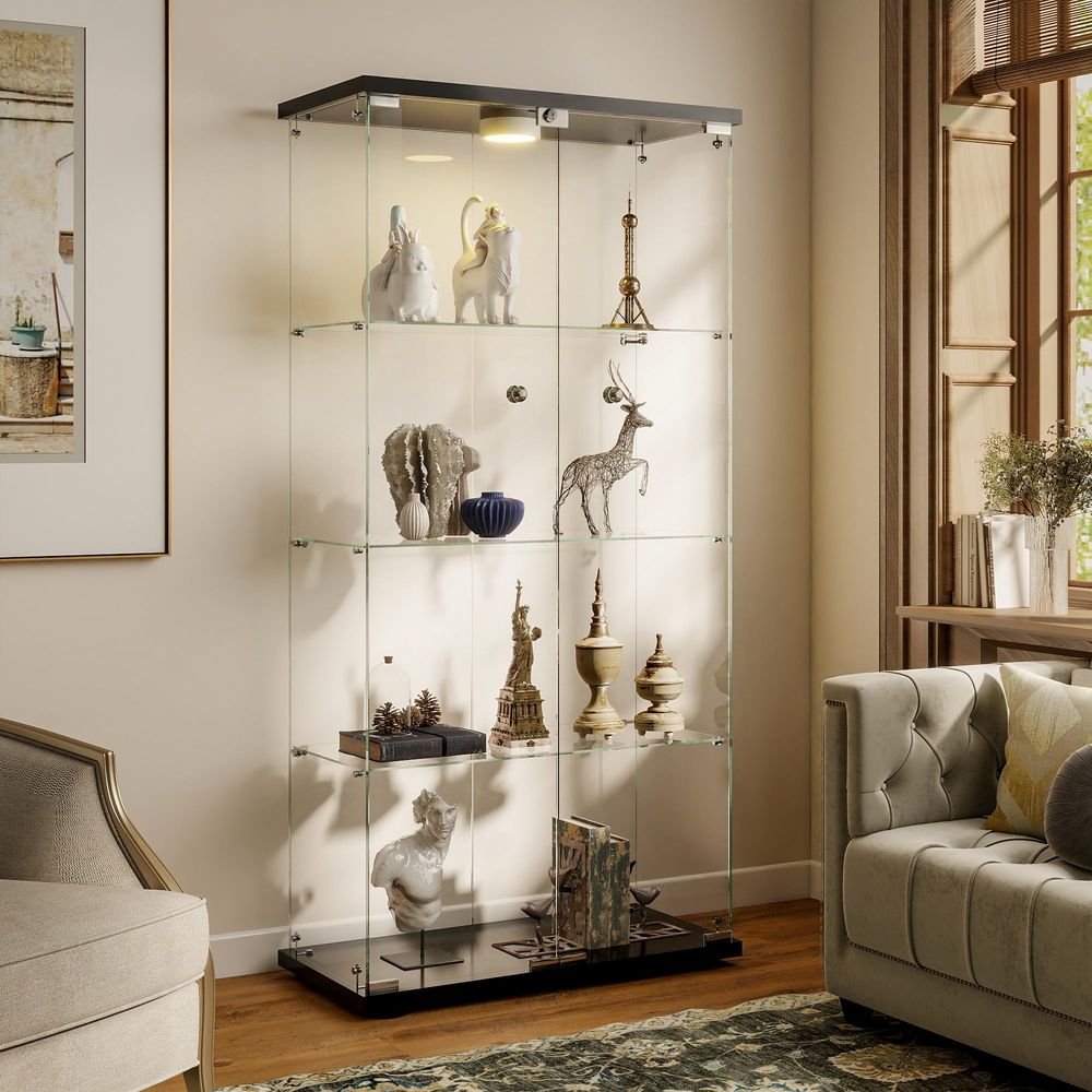 Display Cabinet with LED Light - Lighting & Home Decor Studio Photos recension och pris