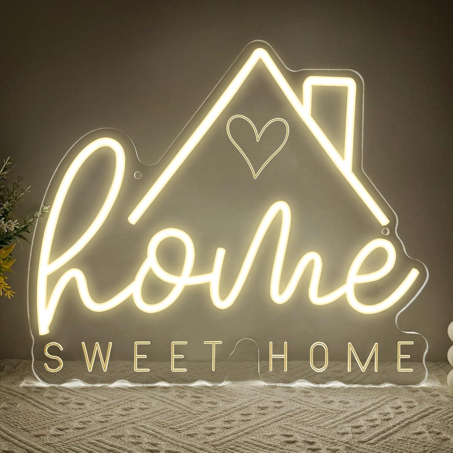 Sweet Home Neon Sign USB Dimma - Lighting Decor House recension och pris