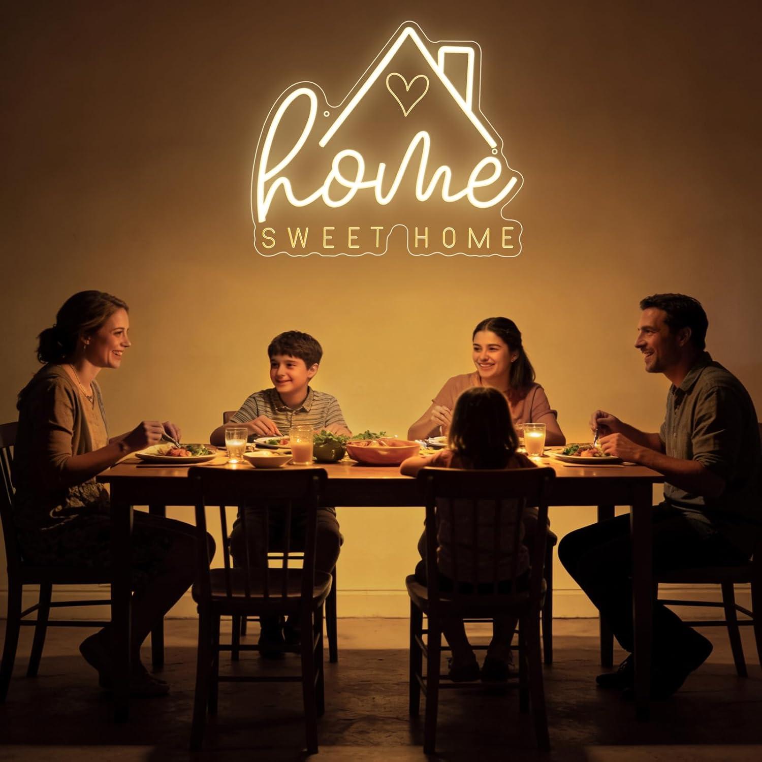 Sweet Home Neon Sign USB Dimma - Lighting Decor House recension och pris