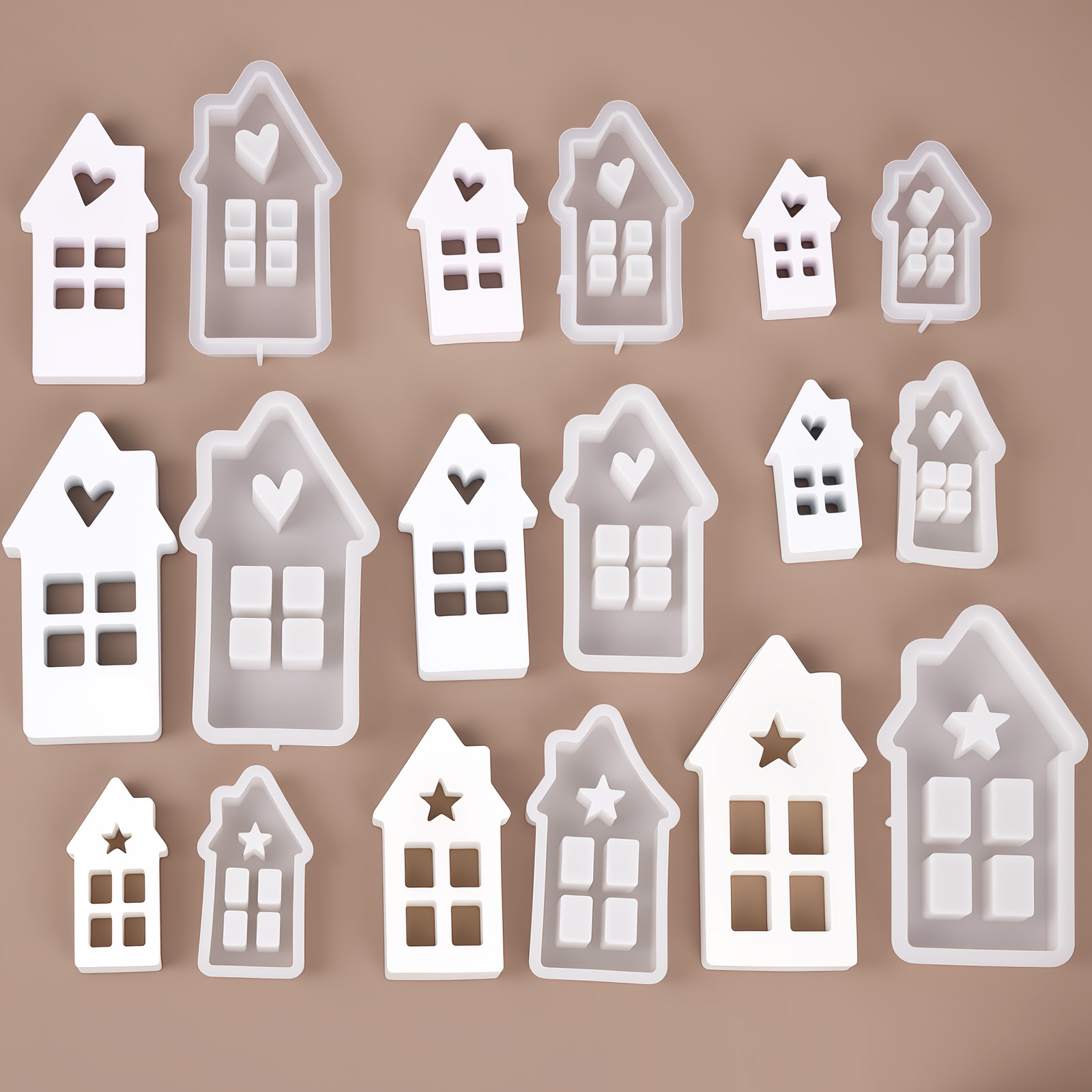 Star Heart House Silicone Mold - Lighting Decor House recension och pris