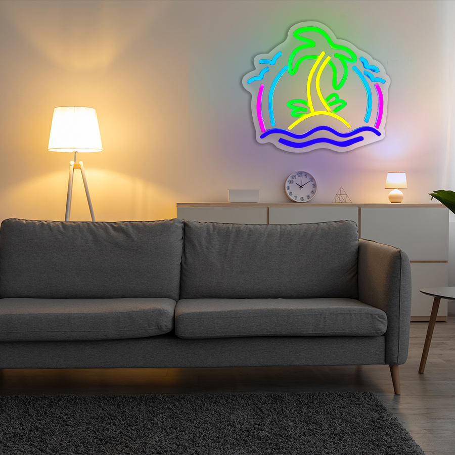 Coconut Tree Neon Sign for Wal - Wall Decor Lighting Tree recension och pris