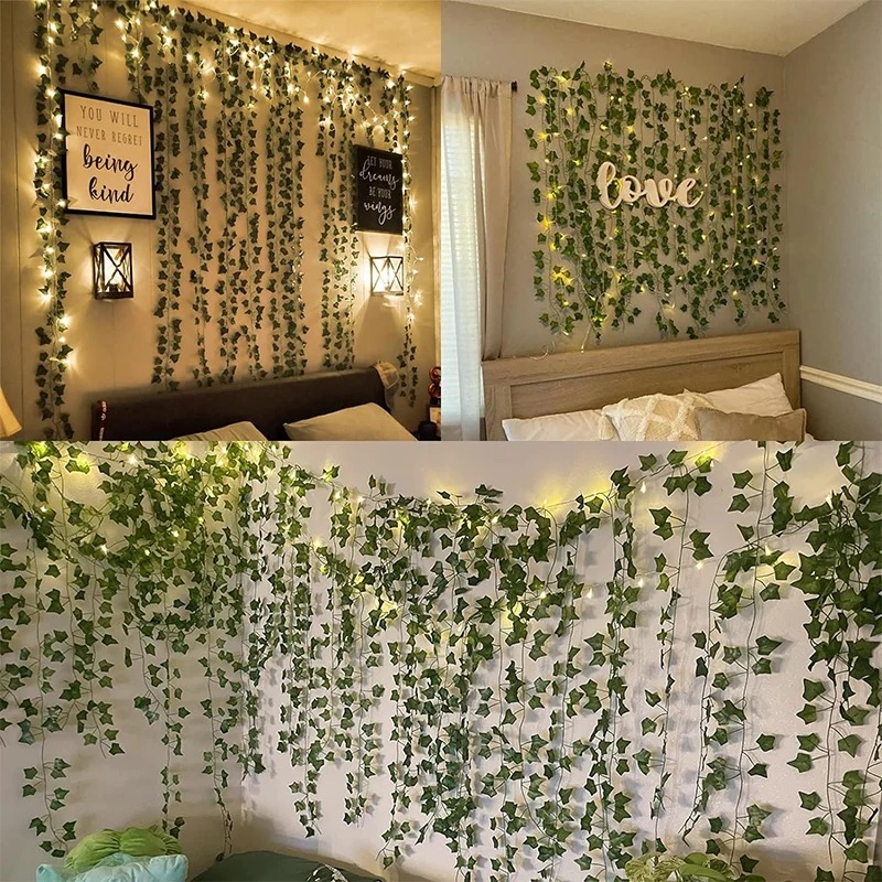 Green Ivy 210cm LED Light Stri - Wall Decor Lighting Tree recension och pris