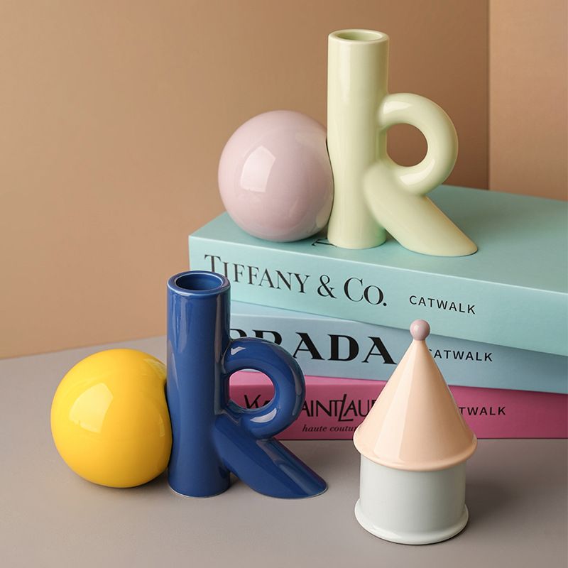 4Colors OK-Shaped Ceramic Vase - Ok Lighting Decor recension och pris