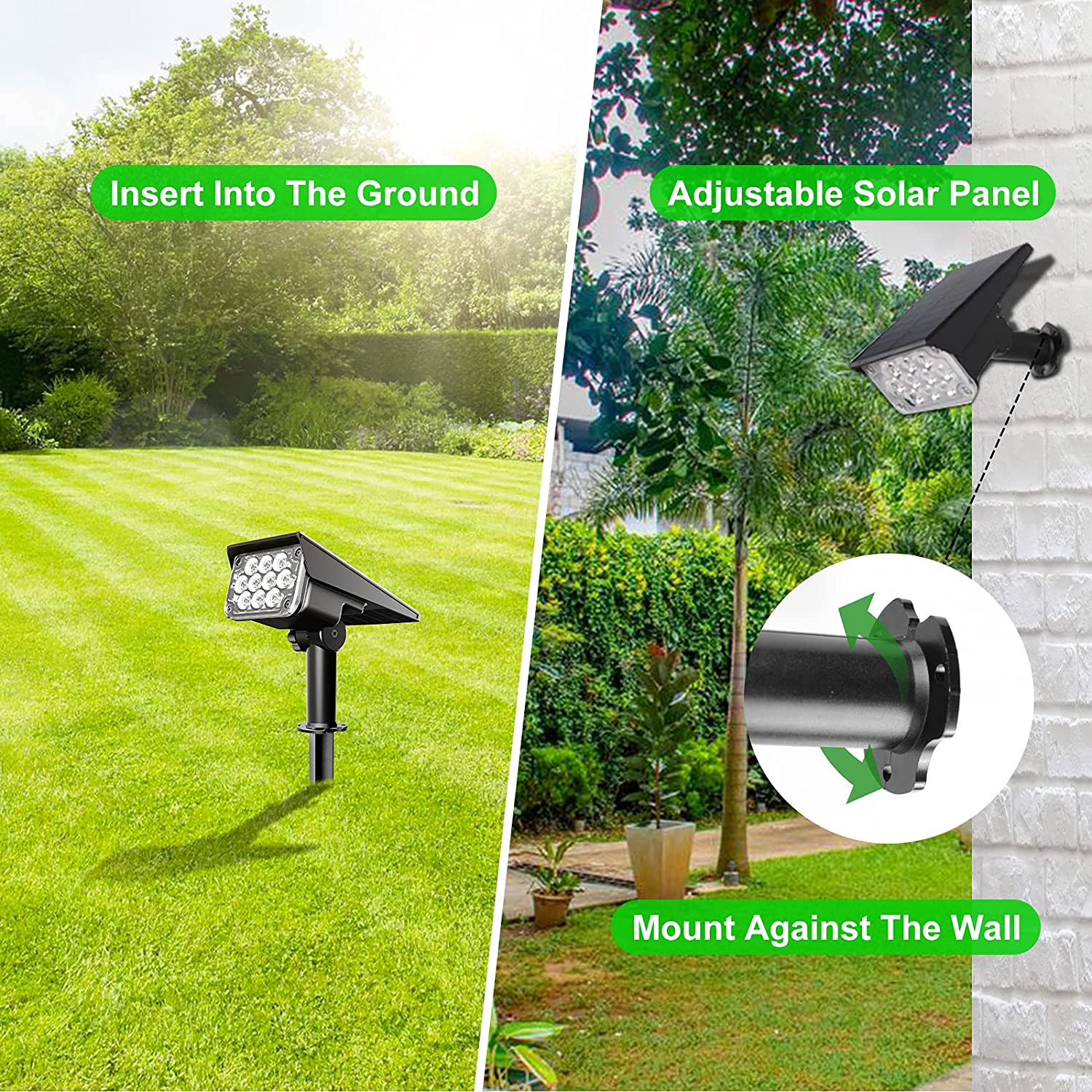 4pcs Solar Spotlight Outdoor G - Wall Decor Lighting Tree recension och pris