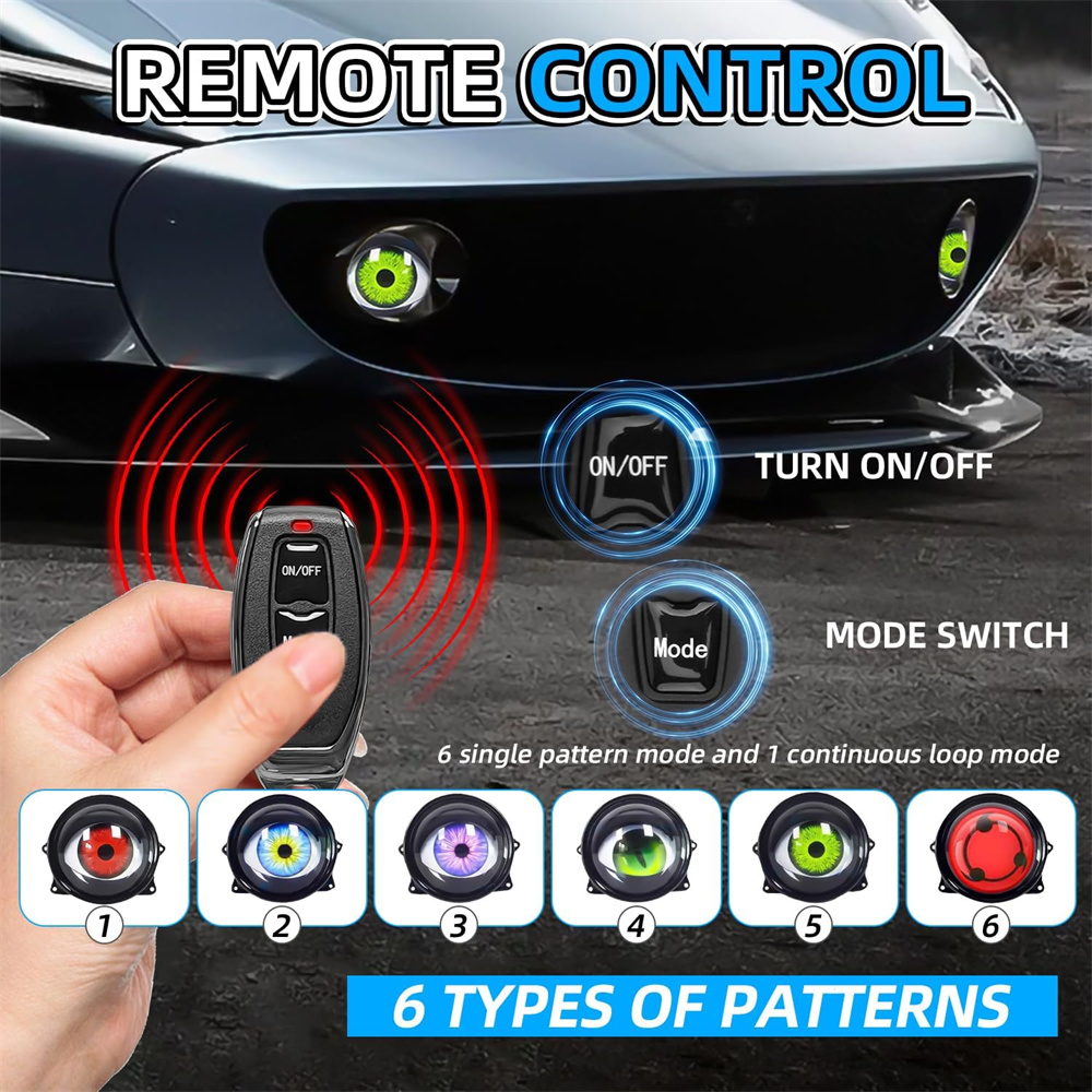  6-Mode Led Dynamic Devil Eye - Lighting Decor recension och pris