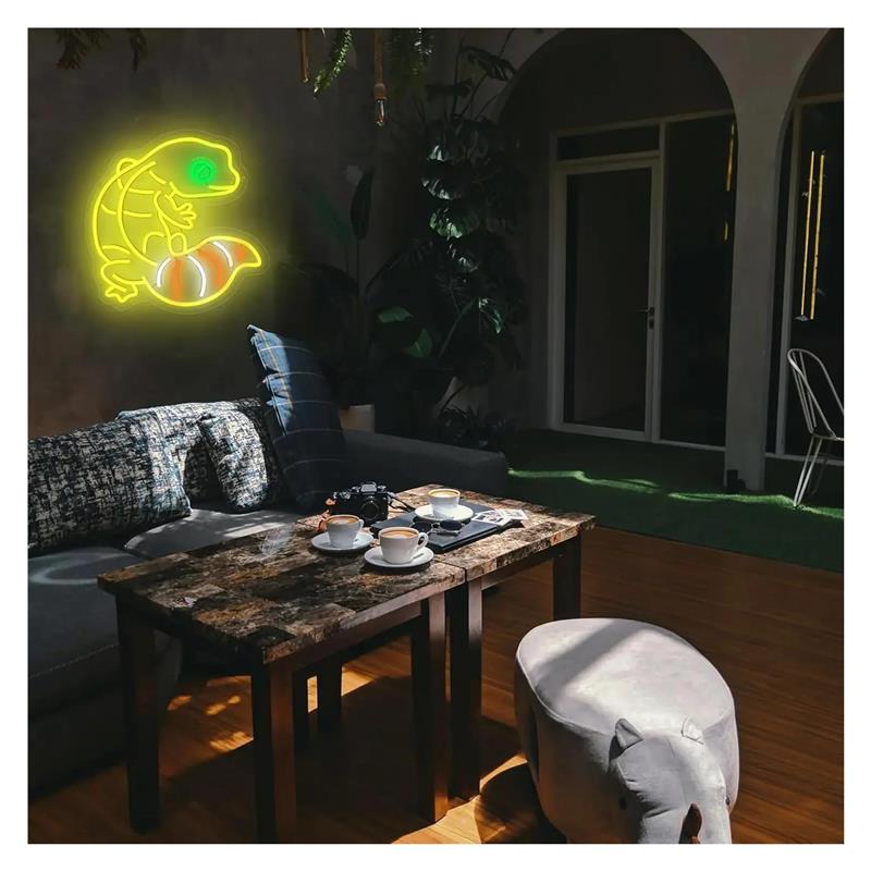 Gecko Shape Neon Sign Anime Li - Gecko Lighting & Decor recension och pris