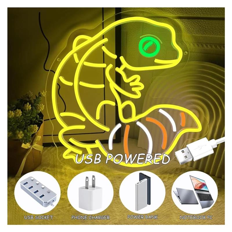 Gecko Shape Neon Sign Anime Li - Gecko Lighting & Decor recension och pris