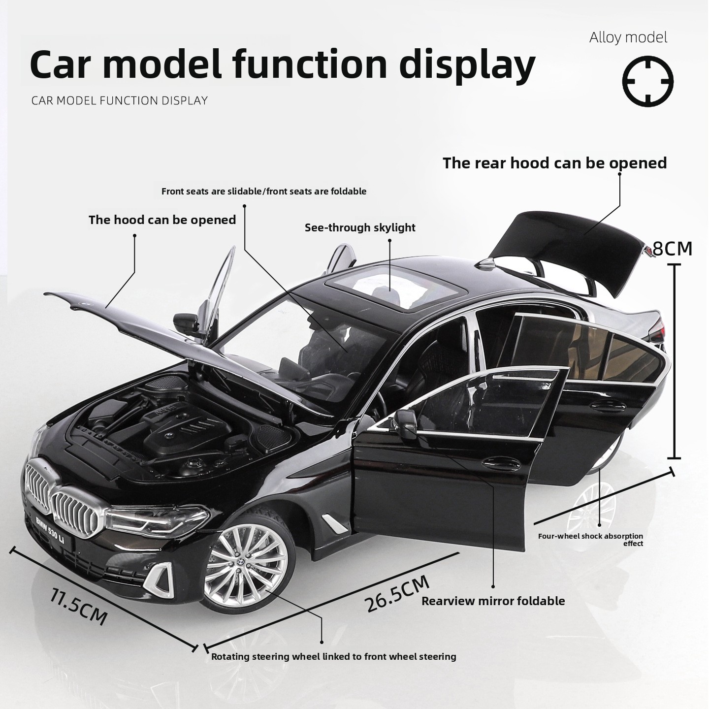 OK 1:18 BMW 530li alloy car mo - Ok Lighting Decor recension och pris