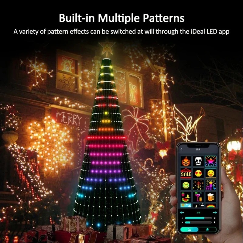Christmas Star Tree Lights RGB - Lighting Decor For Home recension och pris