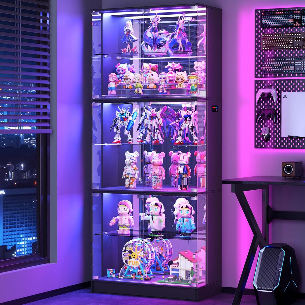 Display Cabinet with Glass Doo - Lighting & Home Decor Studio Photos recension och pris