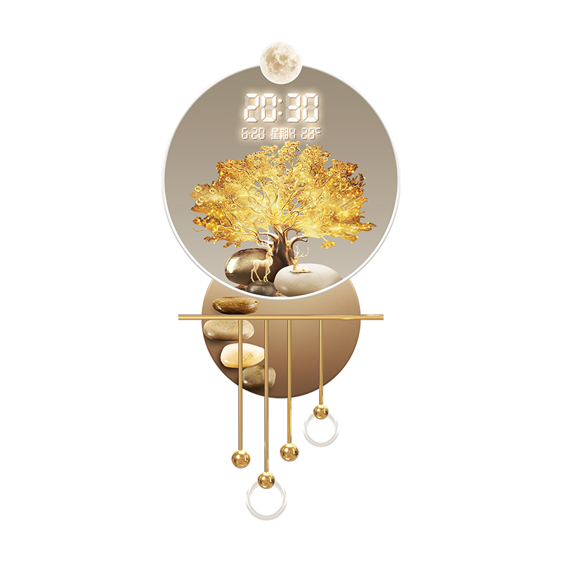 Light luxury style, wealth tre - Wall Decor Lighting Tree recension och pris