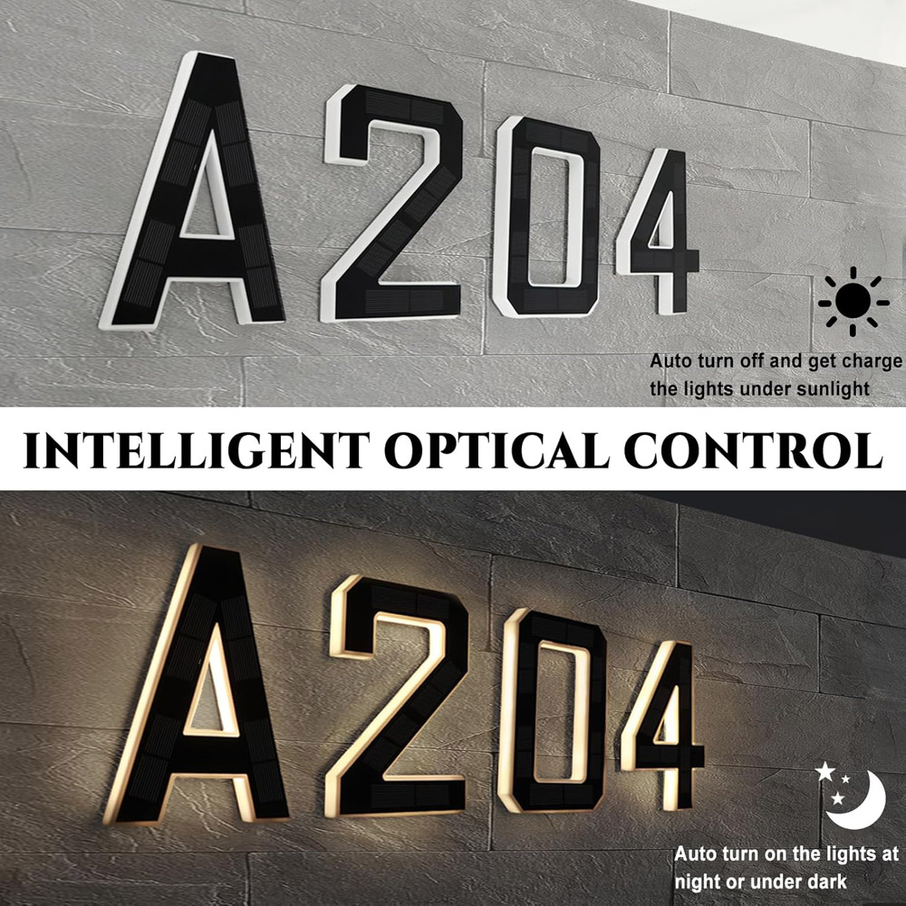 12cm Solar Outdoor House Numbe - Lighting Decor House recension och pris