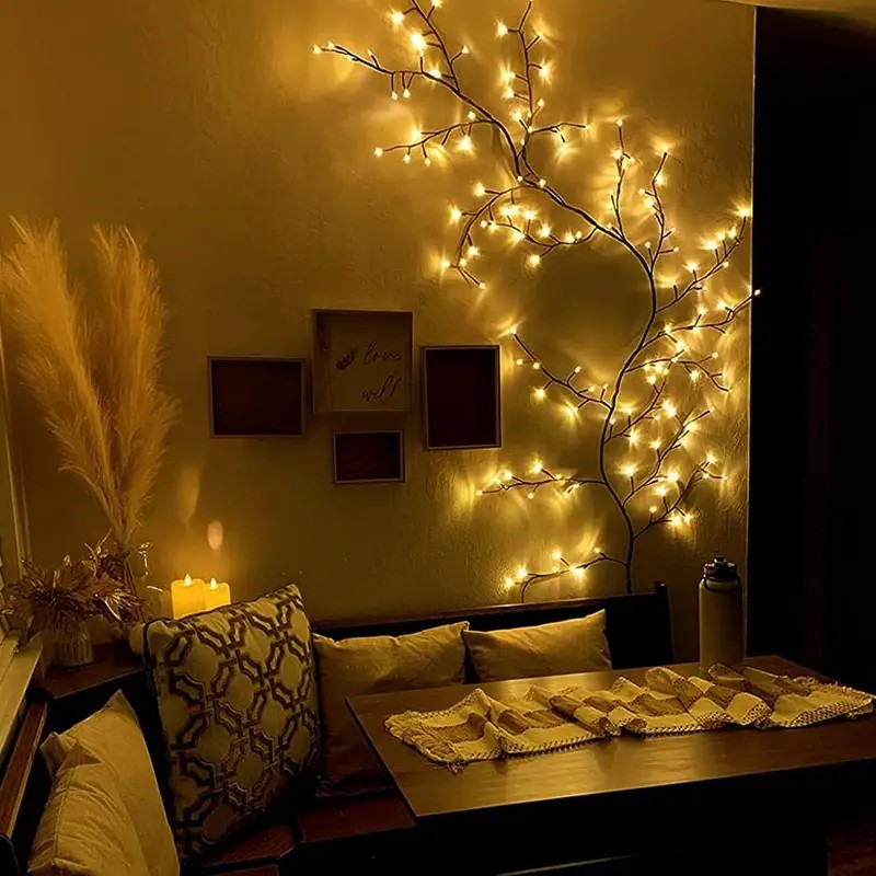 144 LEDs String Light Tree Bra - Wall Decor Lighting Tree recension och pris