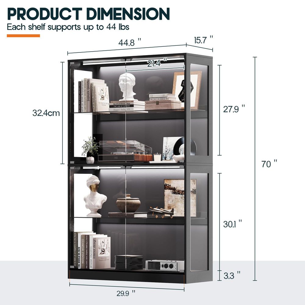 Cabinet with LED Light Strips, - Lighting & Home Decor Studio Photos recension och pris