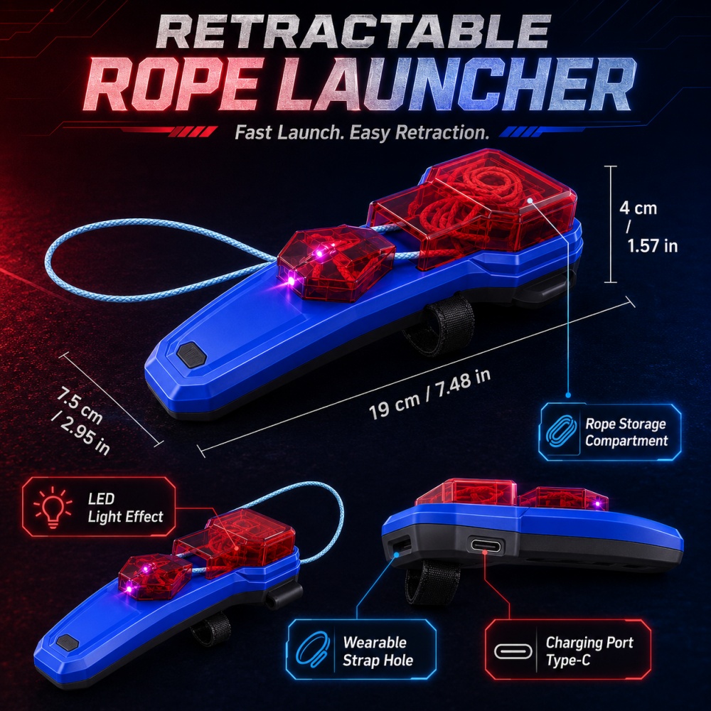 Rope Launcher Spider Web Shoot - Lighting & Home Decor Studio Photos recension och pris