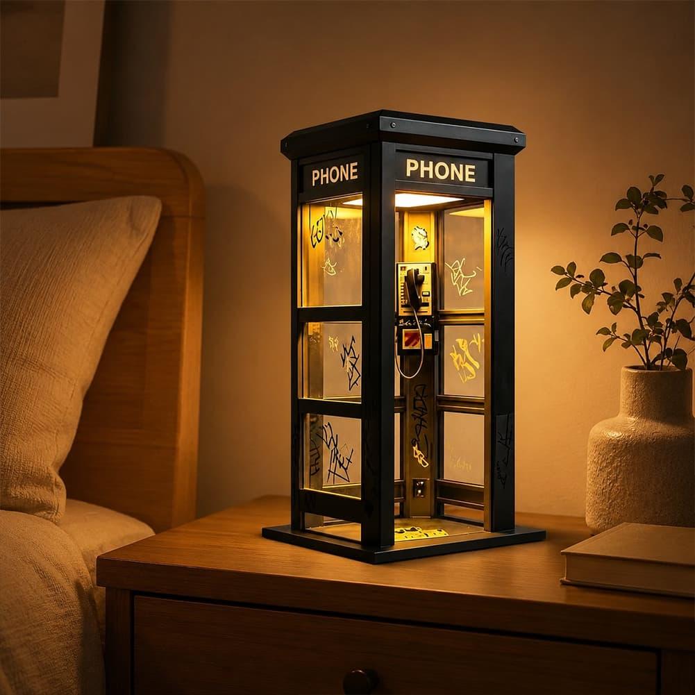Vintage London Telephone Booth - Lighting Decor For Home recension och pris