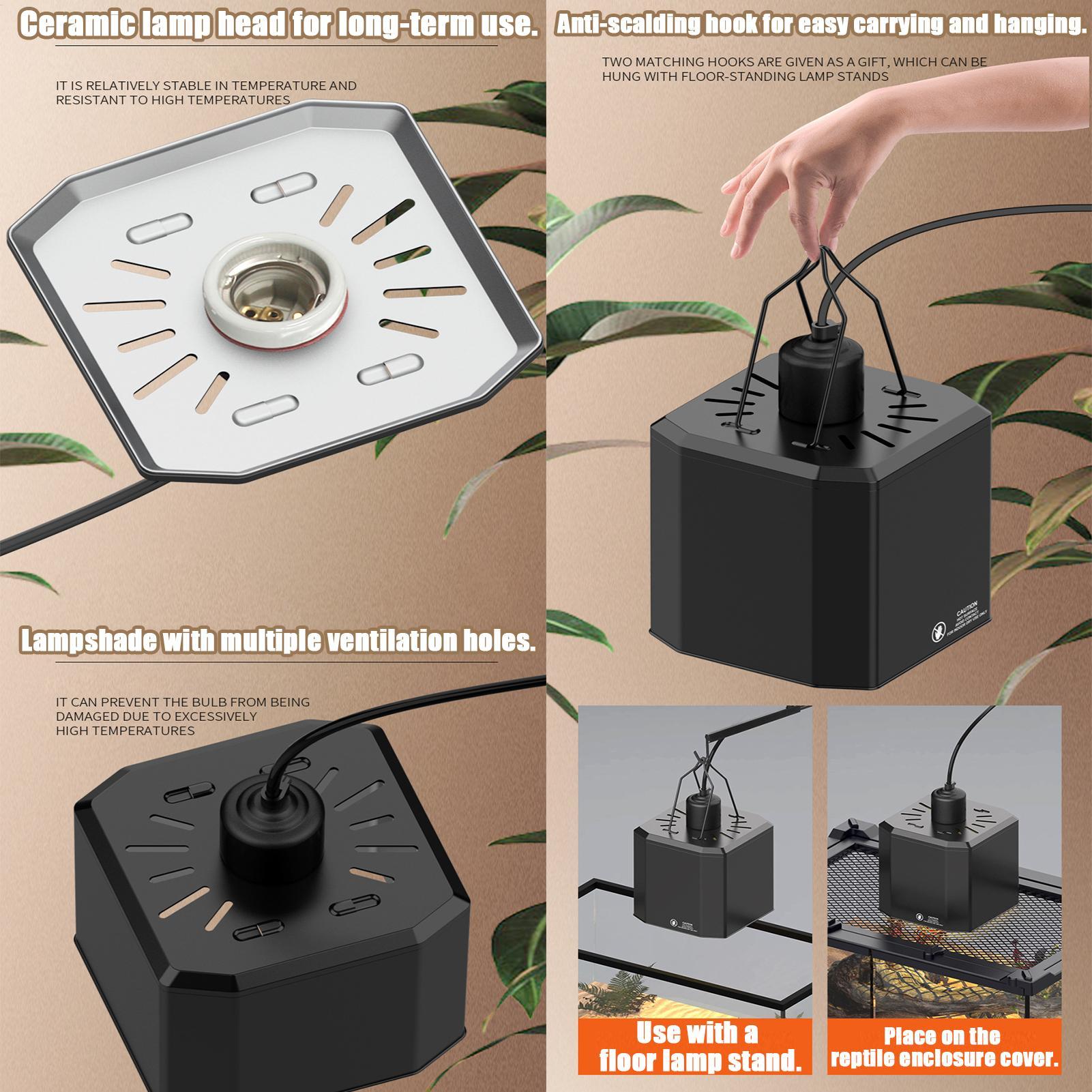 Heat Lamp Shade For Reptiles T - Gecko Lighting & Decor recension och pris