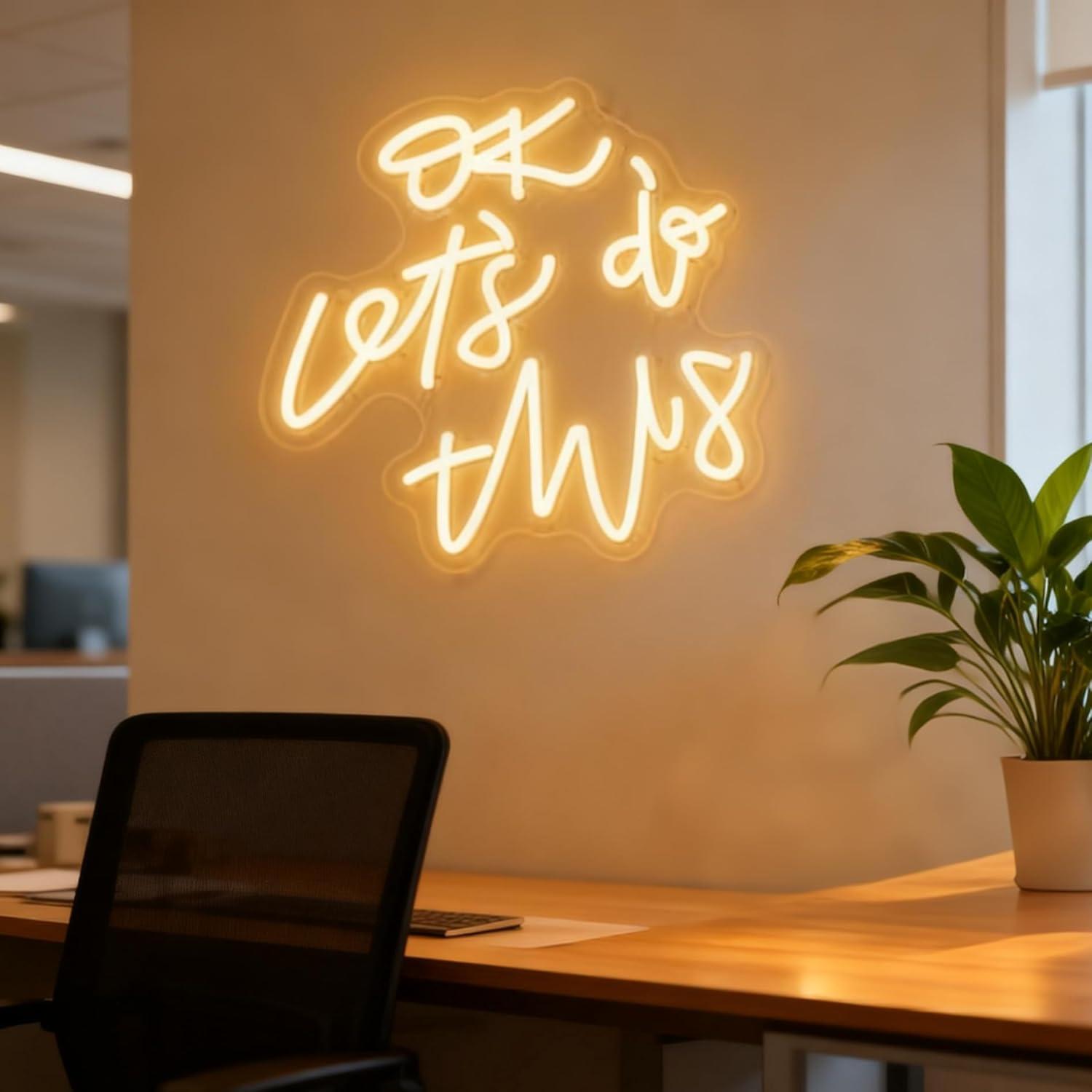 OK Let’s Do This Neon Sign Mot - Ok Lighting Decor recension och pris
