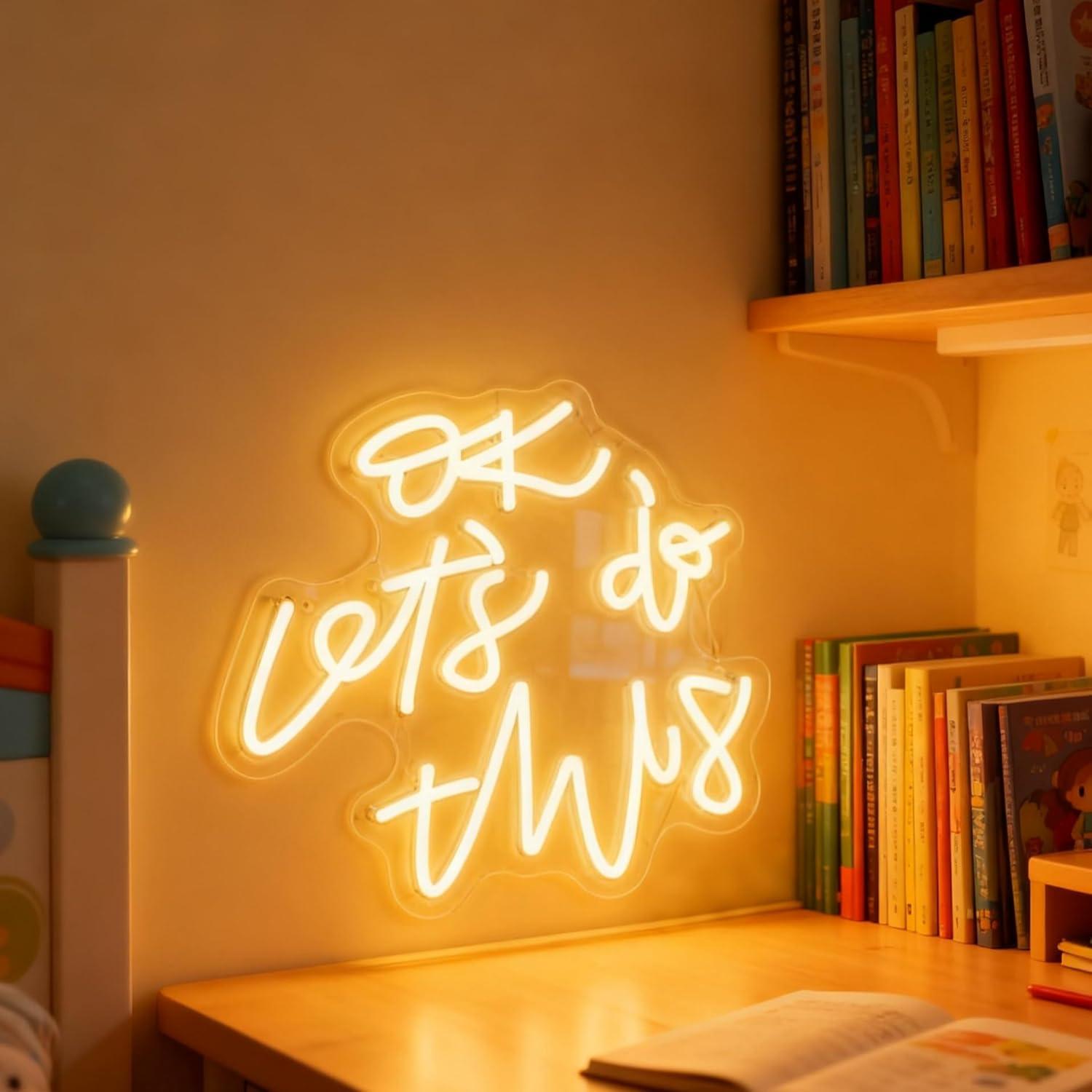 OK Let’s Do This Neon Sign Mot - Ok Lighting Decor recension och pris