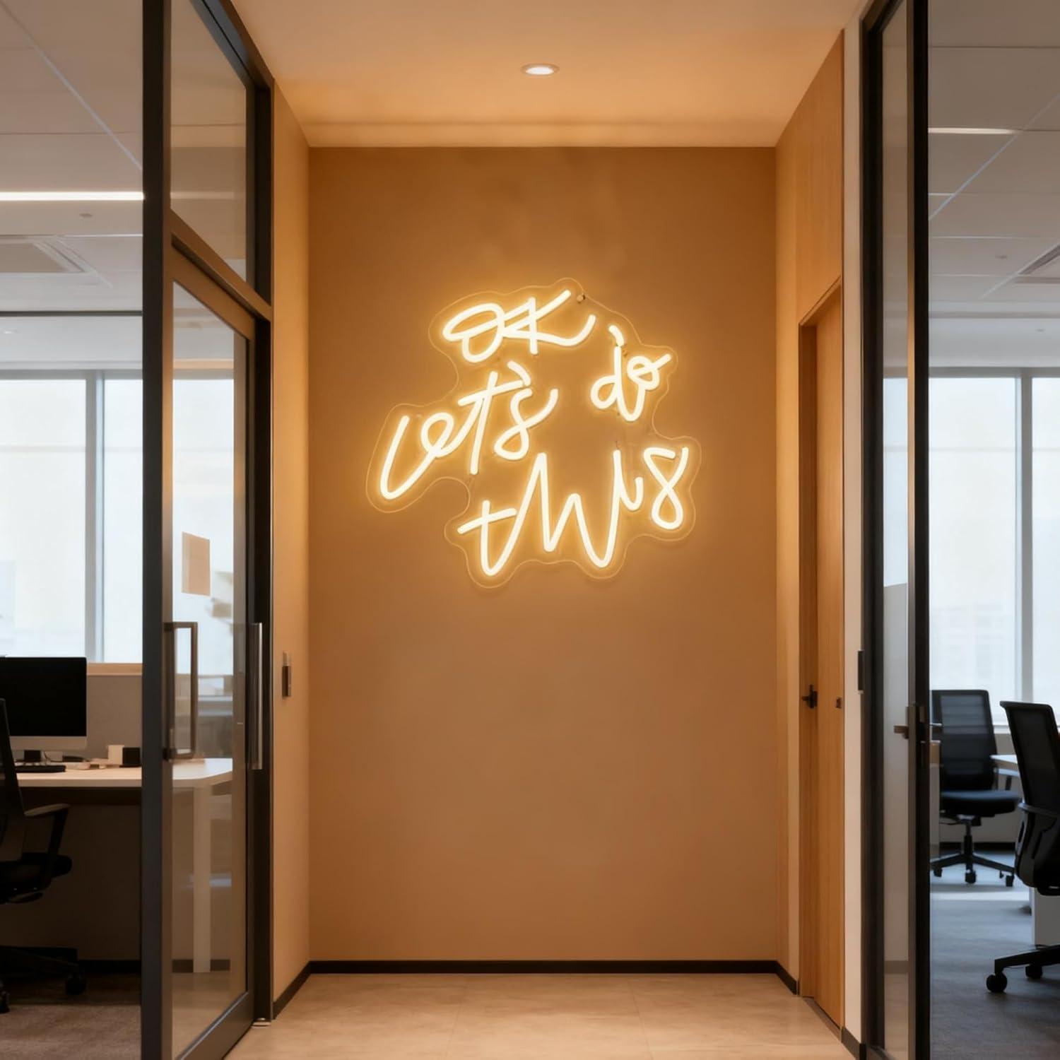 OK Let’s Do This Neon Sign Mot - Ok Lighting Decor recension och pris
