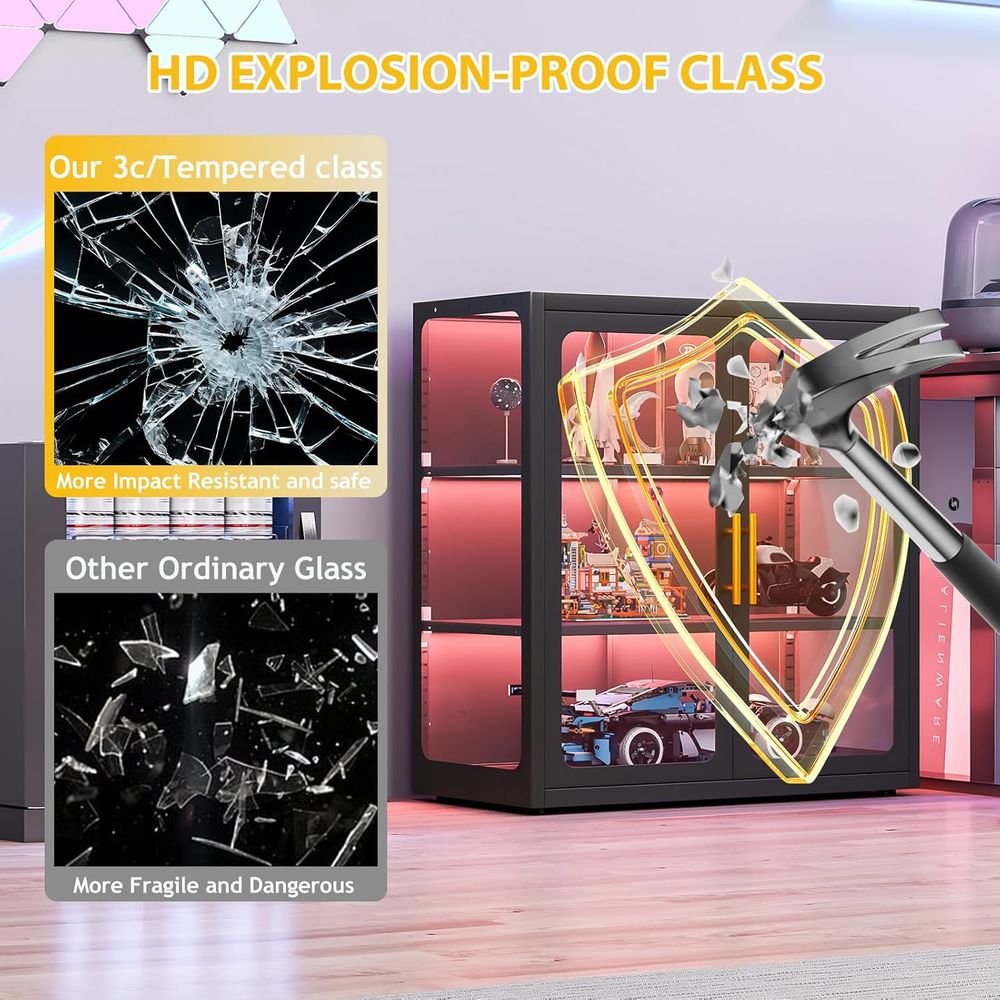 34 Tall Glass Door Display Cab - Lighting & Home Decor Studio Photos recension och pris