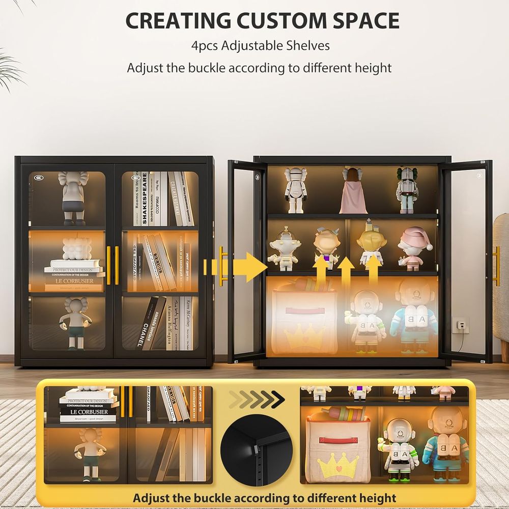34 Tall Glass Door Display Cab - Lighting & Home Decor Studio Photos recension och pris