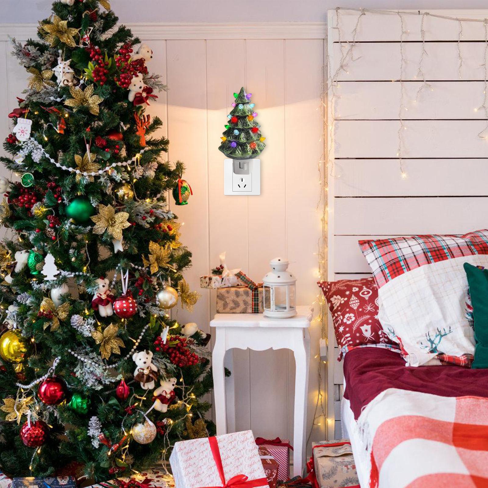 Christmas Tree Nightlight Retr - Wall Decor Lighting Tree recension och pris