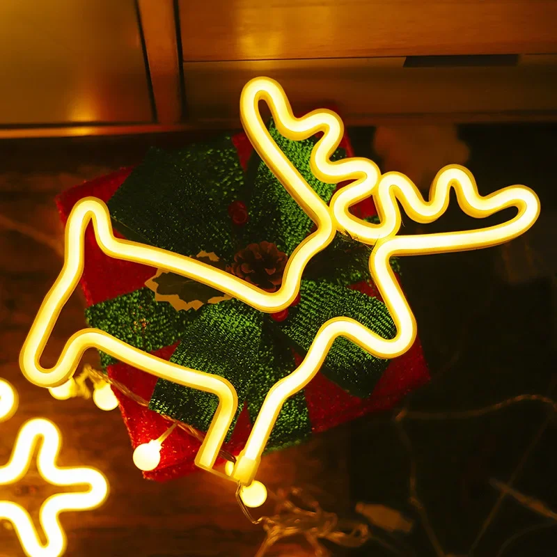 LED Christmas Socks Neon Sign  - Wall Decor Lighting Tree recension och pris