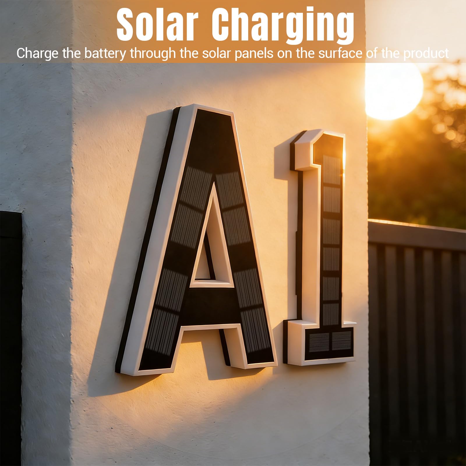 Modern Solar LED Address Sign  - Decor Lighting Address recension och pris