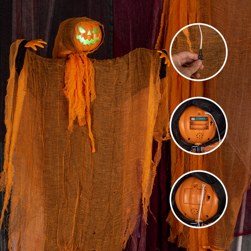 Halloween Pumpkin Hanging Ghos - Lighting Decor House recension och pris