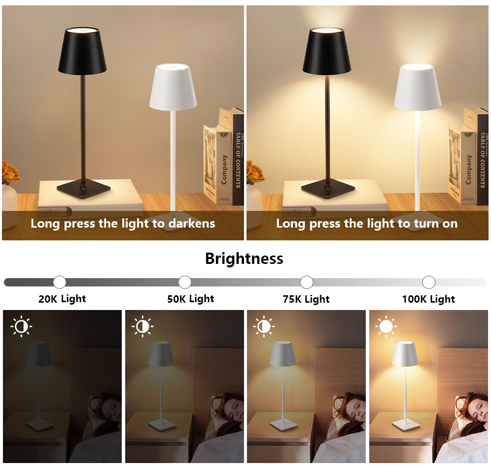 LED Rechargeable Desk Light Wi - Lighting Decor recension och pris