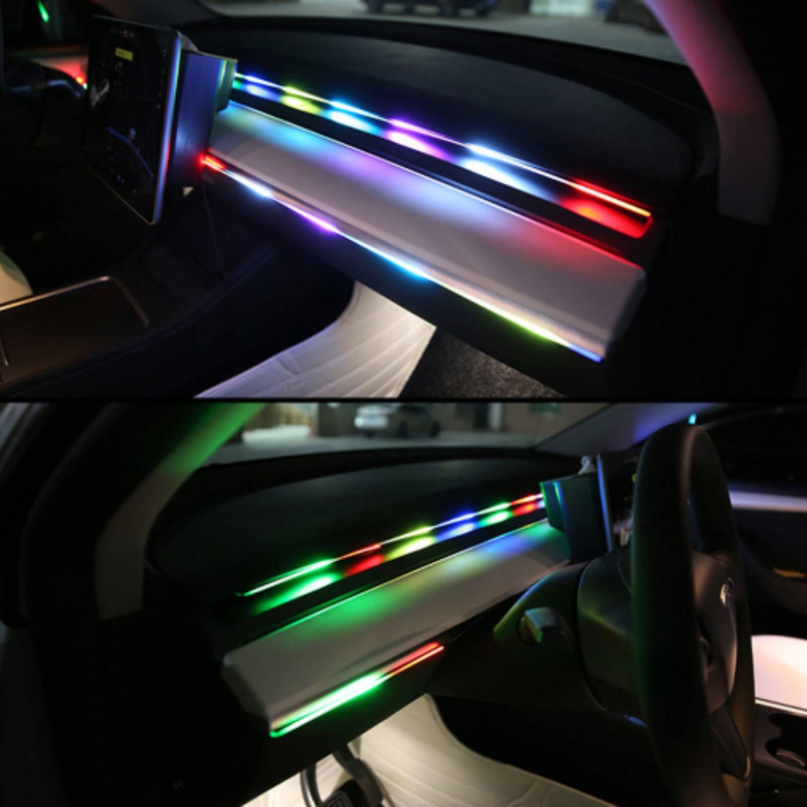 6 Pieces Acrylic Interior Car  - Ambient Led Strip recension och pris