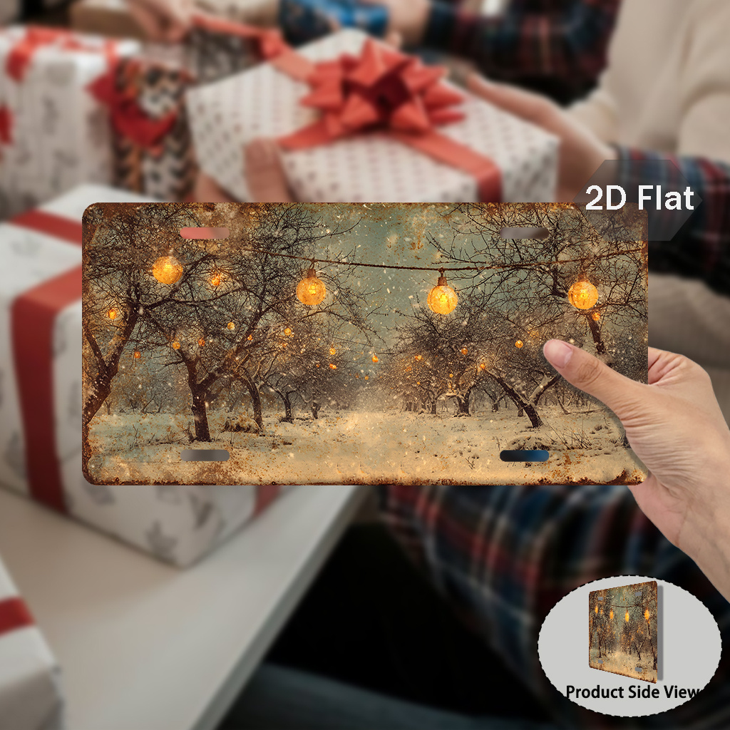 2D Flat Printing Winter Light  - Wall Decor Lighting Tree recension och pris